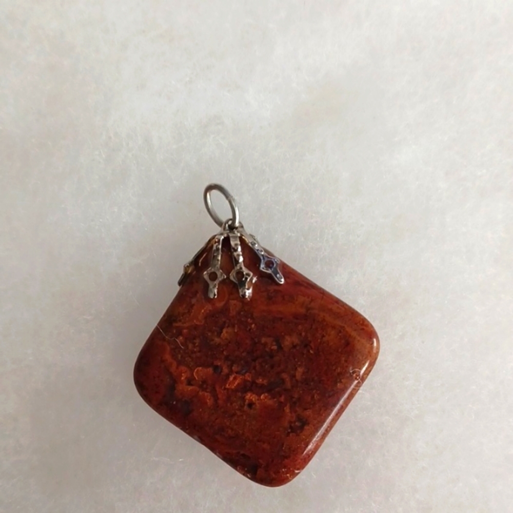 Brown Natural Stone Pendant New
